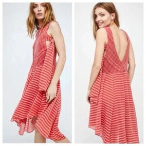 Free People Love It Side Tie Oversized Midi Dress 33834
